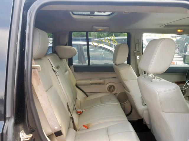 1J8HG58N36C181025 - 2006 JEEP COMMANDER 黑色 照片 6