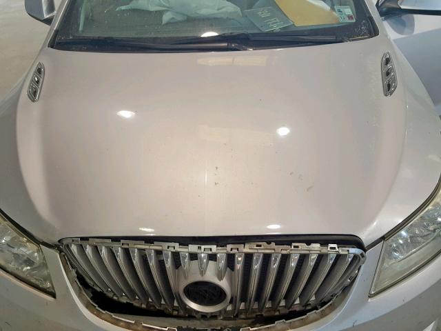 1G4GB5EG8AF286413 - 2010 BUICK LACROSSE C SILVER photo 7