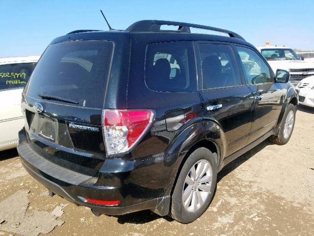 JF2SHBFCXBH709507 - 2011 SUBARU FORESTER L BLACK photo 4