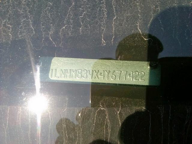 1LNHM83WX4Y677422 - 2004 LINCOLN TOWN CAR U BLACK photo 10