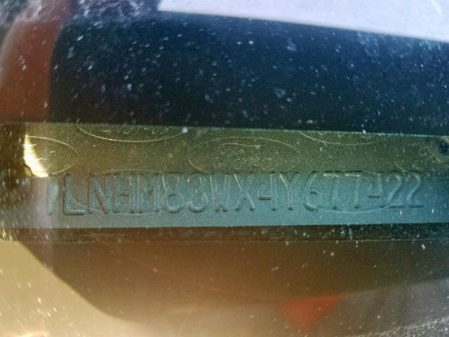 1LNHM83WX4Y677422 - 2004 LINCOLN TOWN CAR U BLACK photo 9