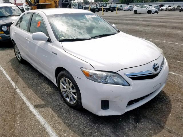 4T1BB3EK9AU118701 - 2010 TOYOTA CAMRY HYBR WHITE photo 1