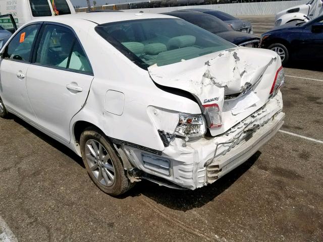 4T1BB3EK9AU118701 - 2010 TOYOTA CAMRY HYBR WHITE photo 9