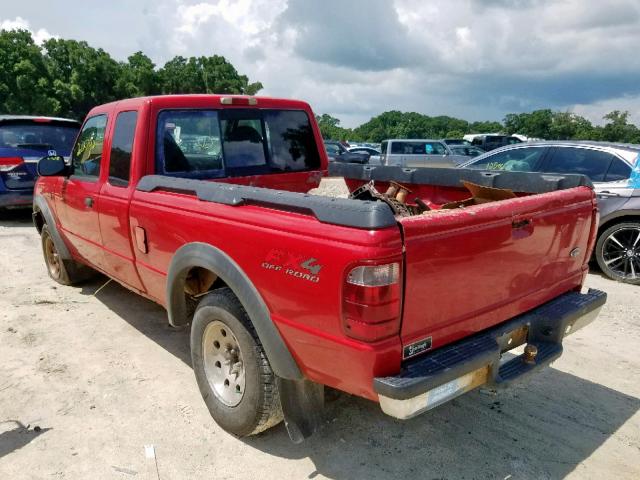 1FTZR45E82TA09863 - 2002 FORD RANGER SUP RED photo 3