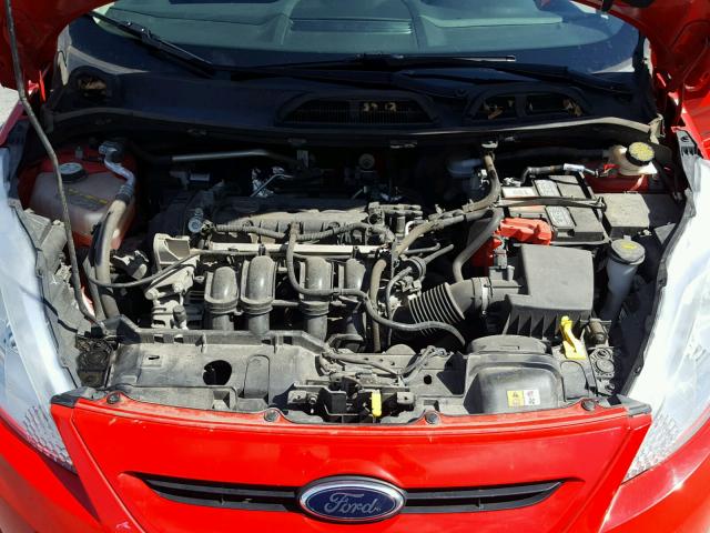 3FADP4EJ2DM111079 - 2013 FORD FIESTA SE RED photo 7