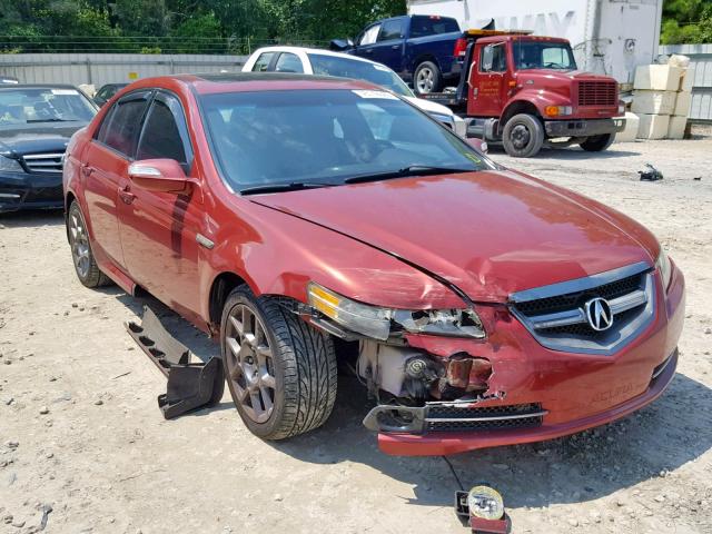 19UUA76537A000316 - 2007 ACURA TL TYPE S RED photo 1