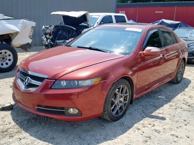 19UUA76537A000316 - 2007 ACURA TL TYPE S RED photo 2