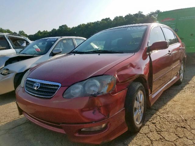 1NXBR32E76Z592745 - 2006 TOYOTA COROLLA CE RED photo 2