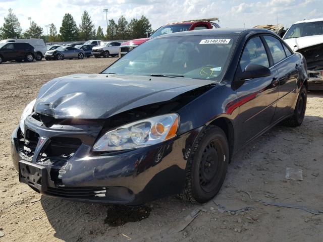 1G2ZF55B064282143 - 2006 PONTIAC G6 SE BLACK photo 2