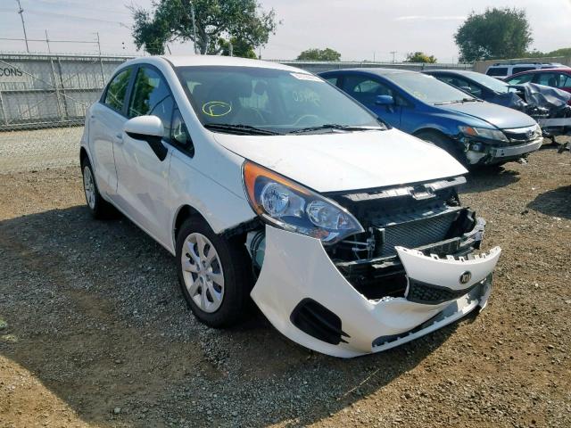 KNADM5A33G6647170 - 2016 KIA RIO LX WHITE photo 1