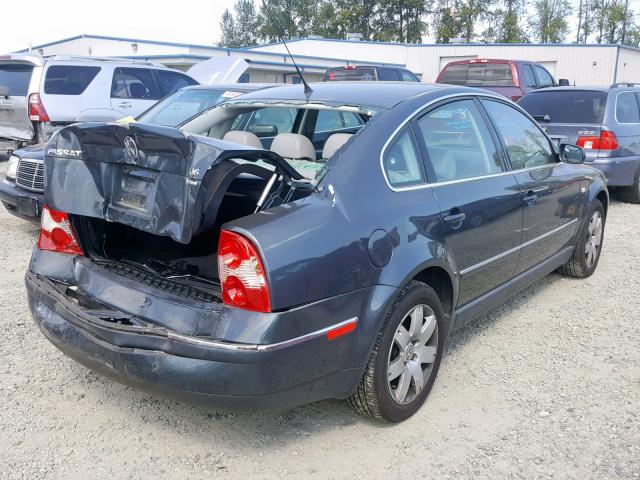 WVWTH63B83P256291 - 2003 VOLKSWAGEN PASSAT GLX GRAY photo 4