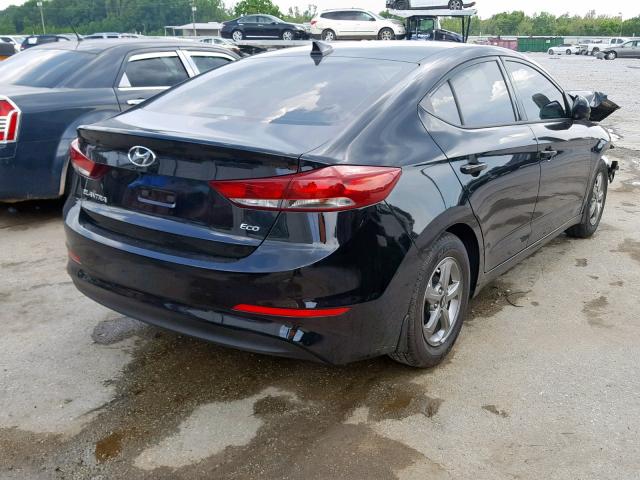 5NPD94LA9JH342554 - 2018 HYUNDAI ELANTRA EC BLACK photo 4