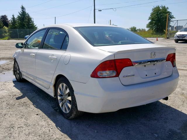 2HGFA1E04AH039209 - 2010 HONDA CIVIC EXL 白色 照片 3