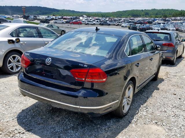 1VWBN7A36DC029418 - 2013 VOLKSWAGEN PASSAT SE BLACK photo 4