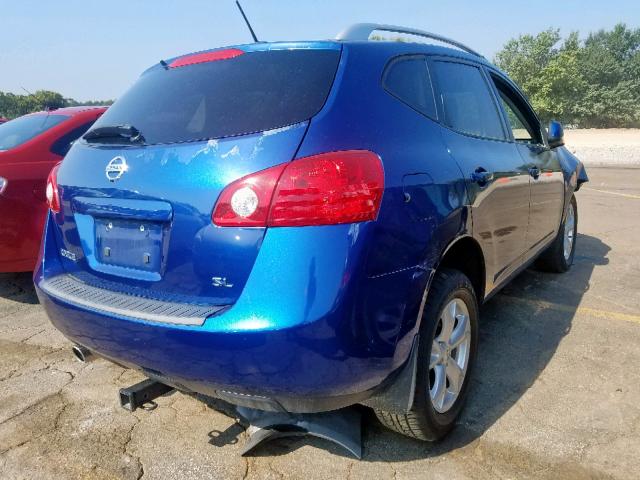 JN8AS58TX9W050039 - 2009 NISSAN ROGUE S BLUE photo 4