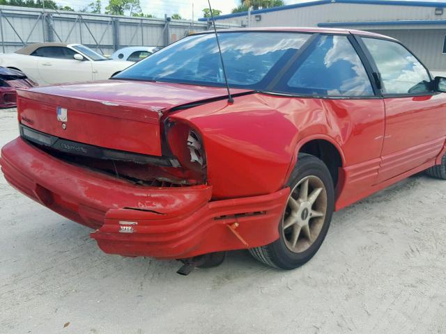 1G3WH12M7VF330733 - 1997 OLDSMOBILE CUTLASS SU RED photo 9