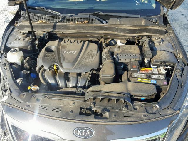 KNAGN4A7XB5112147 - 2011 KIA OPTIMA EX GRAY photo 7