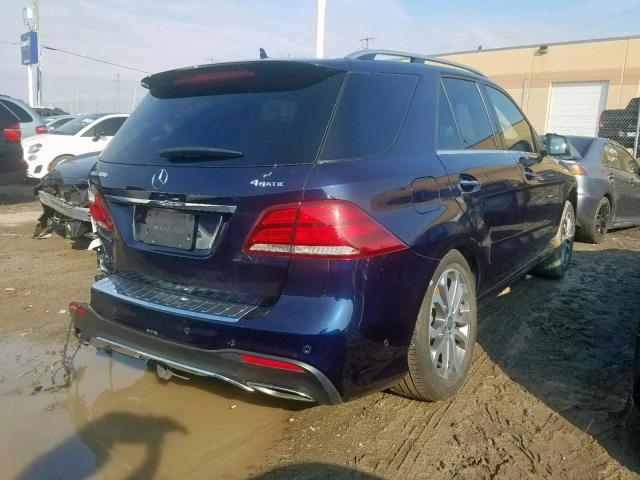 4JGDA5GB9HA839696 - 2017 MERCEDES-BENZ GLE 400 4M BLUE photo 4