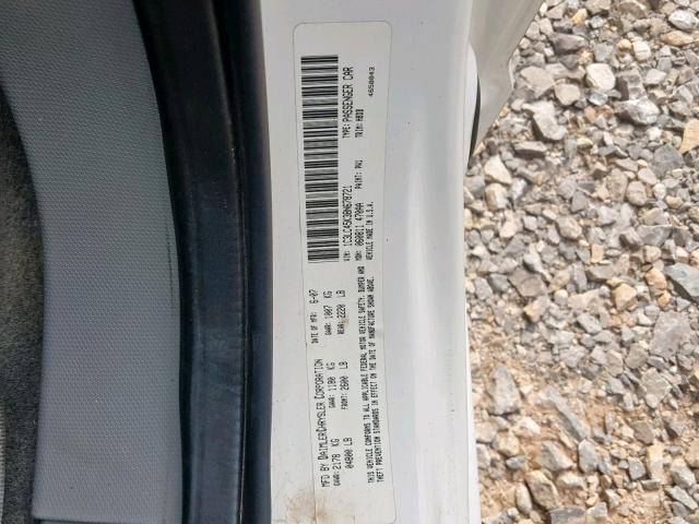 1C3LC45K38N678721 - 2008 CHRYSLER SEBRING WHITE photo 10