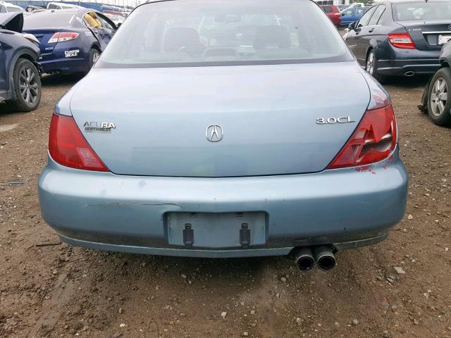 19UYA2257WL800288 - 1998 ACURA 3.0CL BLUE photo 9