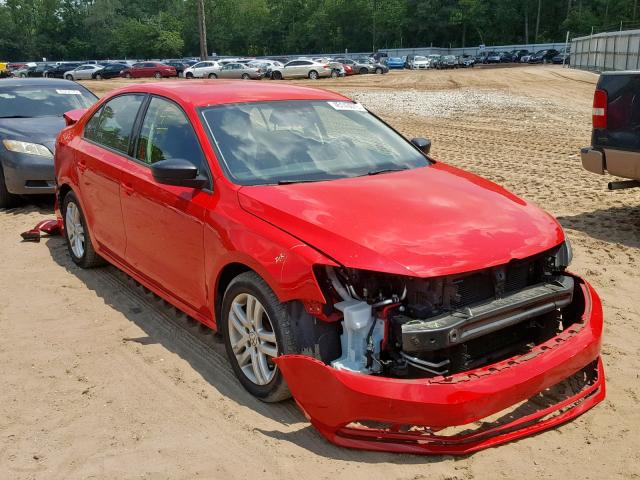 3VW2K7AJ0FM351013 - 2015 VOLKSWAGEN JETTA BASE წითელი ფოტო 1