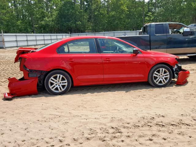 3VW2K7AJ0FM351013 - 2015 VOLKSWAGEN JETTA BASE წითელი ფოტო 9