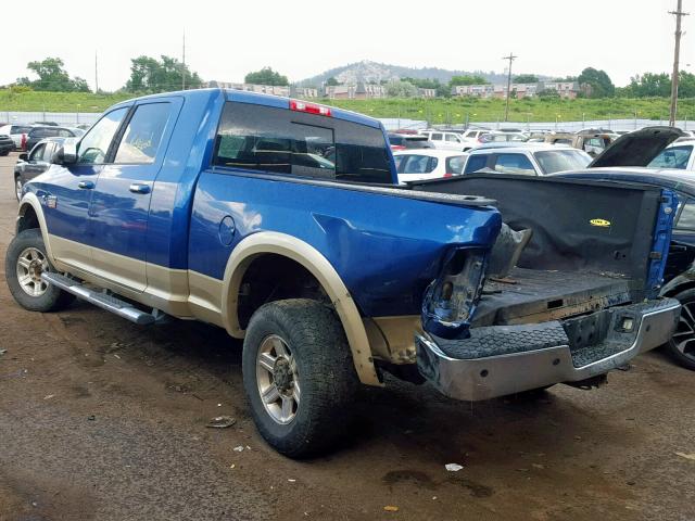 3D7UT2HL9BG514310 - 2011 DODGE RAM 2500 BLUE photo 3