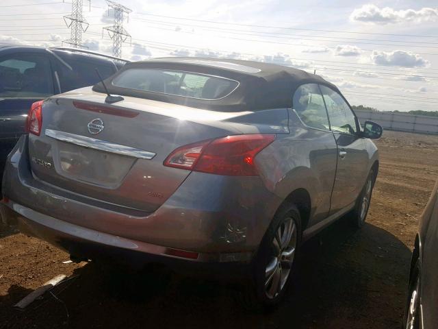 JN8AZ1FYXBW002937 - 2011 NISSAN MURANO CRO GRAY photo 4