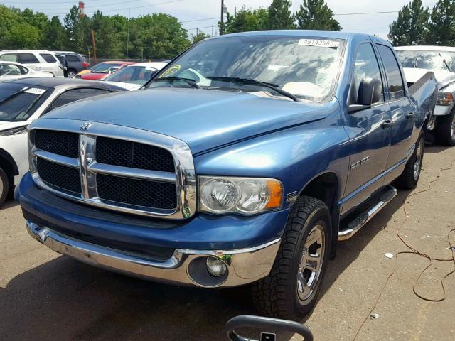 1D3HU18D83J614031 - 2003 DODGE RAM 1500 S BLUE photo 2