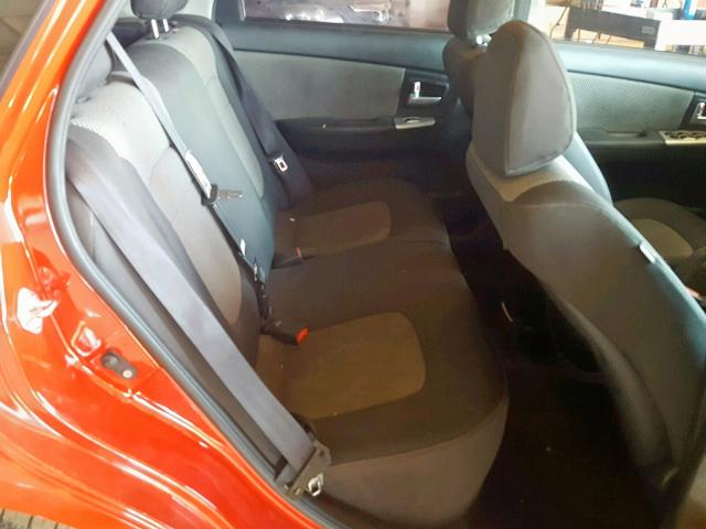 KNAFE242995023146 - 2009 KIA SPECTRA SX RED photo 6