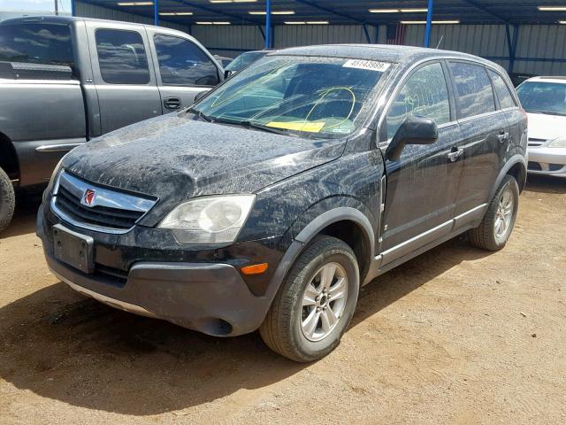 3GSCL33P28S687117 - 2008 SATURN VUE XE BLACK photo 2