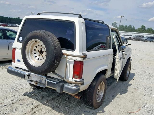 1FMCU12T1LUB01863 - 1990 FORD BRONCO II WHITE photo 4