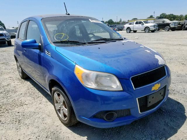 KL1TD66E69B306524 - 2009 CHEVROLET AVEO LS BLUE photo 1