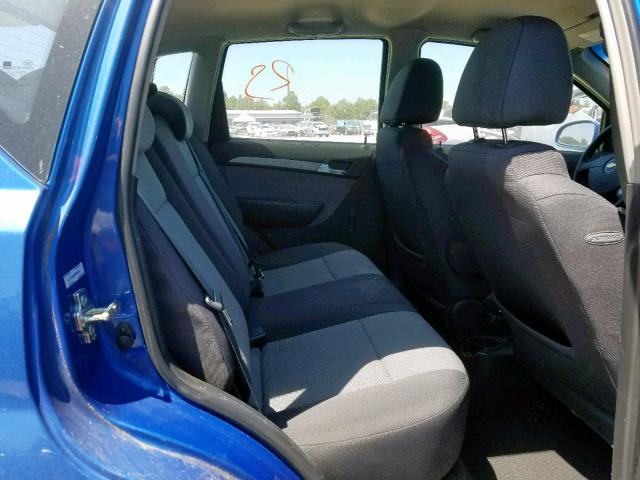 KL1TD66E69B306524 - 2009 CHEVROLET AVEO LS BLUE photo 6