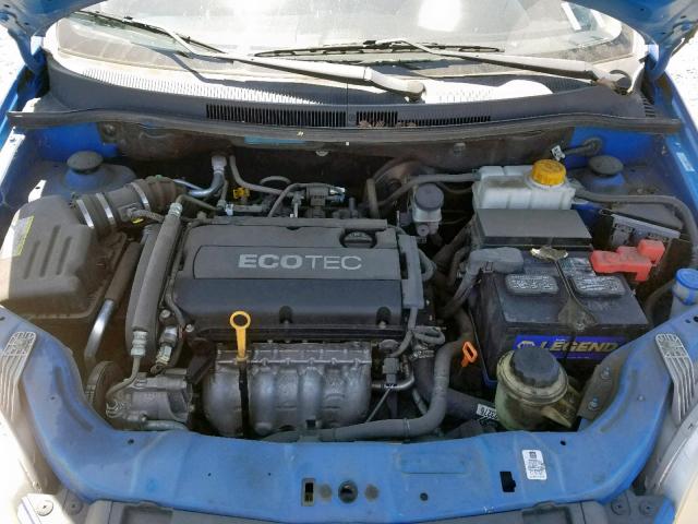 KL1TD66E69B306524 - 2009 CHEVROLET AVEO LS BLUE photo 7