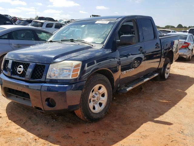 1N6BA07A66N531801 - 2006 NISSAN TITAN BLUE photo 2