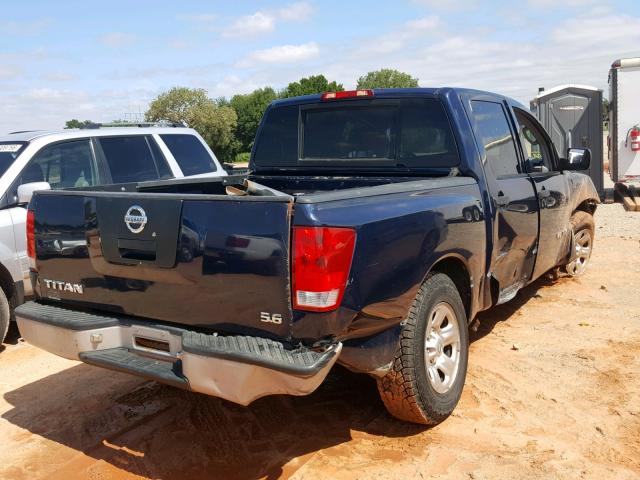 1N6BA07A66N531801 - 2006 NISSAN TITAN BLUE photo 4