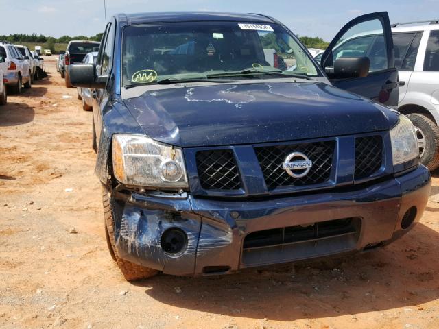 1N6BA07A66N531801 - 2006 NISSAN TITAN BLUE photo 9