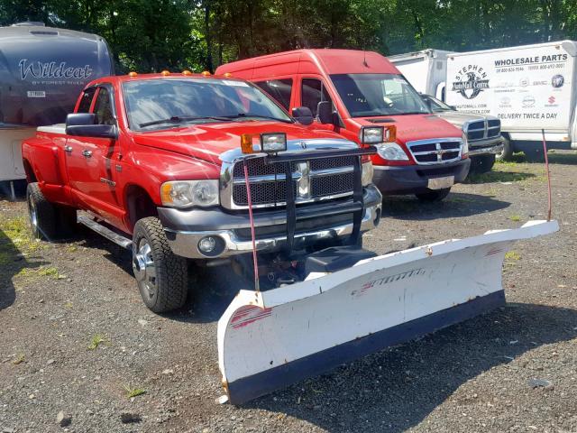 3D7KU28DX4G139818 - 2004 DODGE RAM 2500 S წითელი ფოტო 1