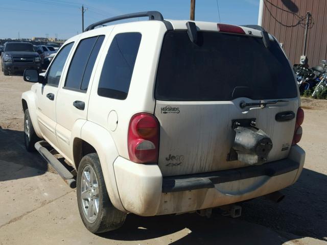 1J8GL58K64W218416 - 2004 JEEP LIBERTY LI WHITE photo 3