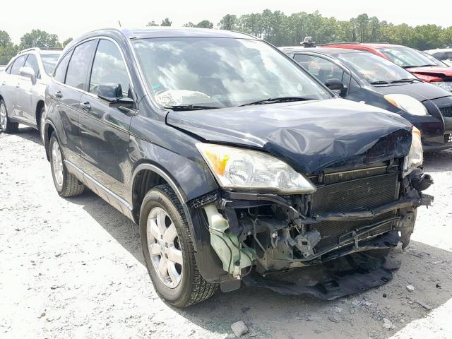 JHLRE38708C050504 - 2008 HONDA CR-V EXL BLACK photo 1