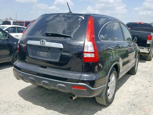 JHLRE38708C050504 - 2008 HONDA CR-V EXL BLACK photo 4