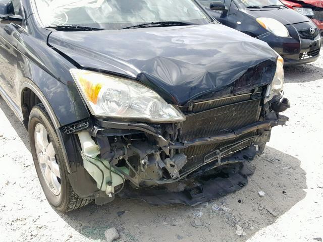 JHLRE38708C050504 - 2008 HONDA CR-V EXL BLACK photo 9