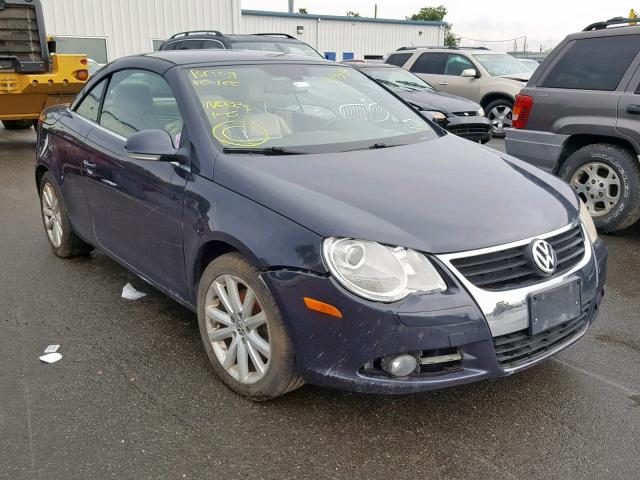 WVWFA71F77V000691 - 2007 VOLKSWAGEN EOS 2.0T L BLUE photo 1