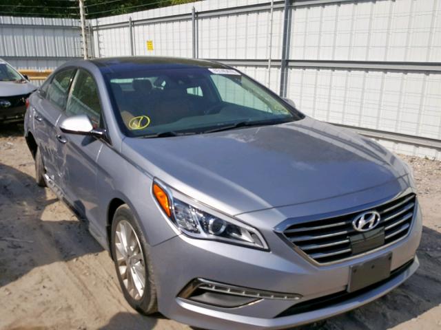 5NPE34AF0FH166103 - 2015 HYUNDAI SONATA SPO SILVER photo 1