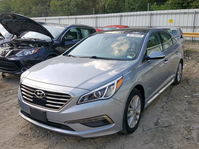 5NPE34AF0FH166103 - 2015 HYUNDAI SONATA SPO SILVER photo 2