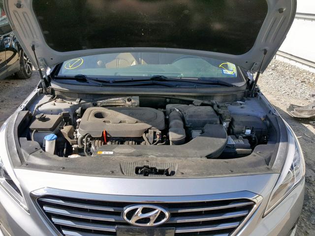 5NPE34AF0FH166103 - 2015 HYUNDAI SONATA SPO SILVER photo 7