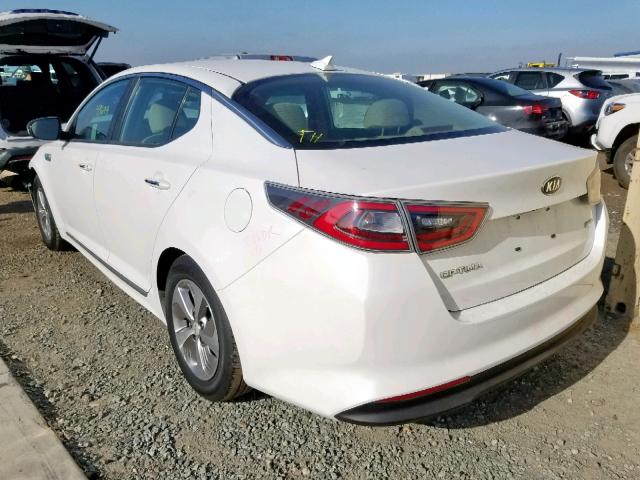 KNAGM4AD4F5087793 - 2015 KIA OPTIMA HYB WHITE photo 3