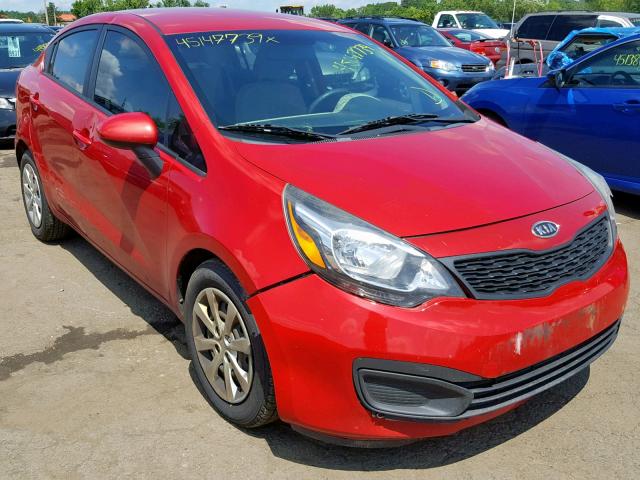 KNADM4A39D6099259 - 2013 KIA RIO LX RED photo 1