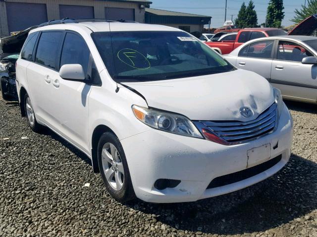 5TDKK3DC6DS322136 - 2013 TOYOTA SIENNA LE WHITE photo 1